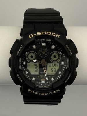 Casio G-SHOCK GA-100GBX-1A Model 5081 Black Gold Analog Digital New Battery