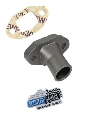 Ansaugstutzen 17mm + Dichtung für Zündapp Super Combinette 50 429 / C 50 517