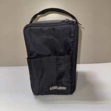 Case Logic Black Zippered 15 CD Case With Front Pocket - Vintage 90's