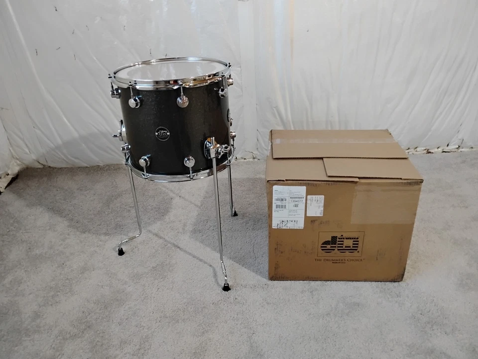DW Performance Series Floor Tom Maple - 12 x 14 pulgadas - Brillo de peltre Foto 2 de 3