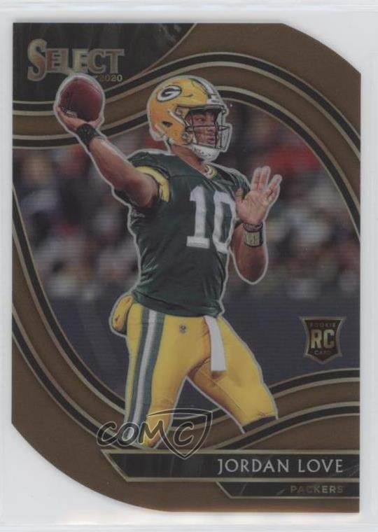 2020 Select Field Level Copper Prizm Die-Cut /355 Jordan Love #347 Rookie RC hw2