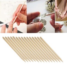 100pcs Nail Art Design Orange Wood Stick Pusher Remover