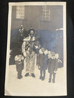 Antique RPPC Binche Belgium Gille Carnival Wax Mask Petits Gilles Mardi Gras Pho