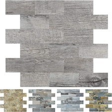 Pack of 10 Gray Wood Panels for Wall Covering Provides Natural Aesthetic Appeal Pack of 10 Gray Wood Panels for Wall Covering Provides Natural Aesthetic Appeal - Image 1
