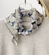 70 Cashmere 30 Silk Shape horse Print Bandana 27'' Scarf Neckerchief Wrap new