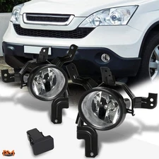 For 07-09 Honda CRV OE Style Clear Front Bumper Driving Fog Light/Lamp+Switch