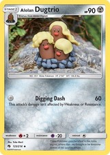 Alolan Dugtrio 123/214 Uncommon SM - Lost Thunder Pokemon TCG Card NM