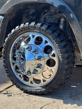 24” CUSTOM DESIGN ALCOA WHEELS FOR  DUALLY TRUCKS  W/35125024 Tire caps adapters