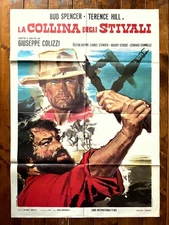 MANIFESTO POSTER AFFICHE CINEMA LA COLLINA DEGLI STIVALI HILL SPENCER CULT FILM