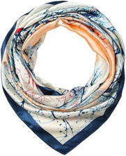 35 X 35 Satin Square Scarf for Women, Silk-Feel Hair Wrap, Large Bandana, Neck W