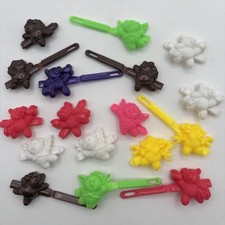 Lot of 16 VTG Bear Girls Hair Barrettes Bears Adorable Hair Clips Goody LIKE