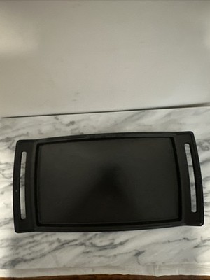 Staub  La Plancha  Stove Top Cast Iron Flat Griddle With Side Handles Black Exc!