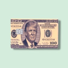 Trump Dollars Credit Card Sticker Debit Skin Decal Cover Art 2