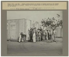 Pomona, Calif. Apr. 1942. Workmen erecting barracks for evacuees of Japanese