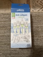NEW Dr. Brown s Anti-colic Options Narrow Baby Bottle Starter Gift Set Plastic