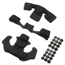 Qavctw Tactical Helmet Pads,Memory Foam One Size, Black