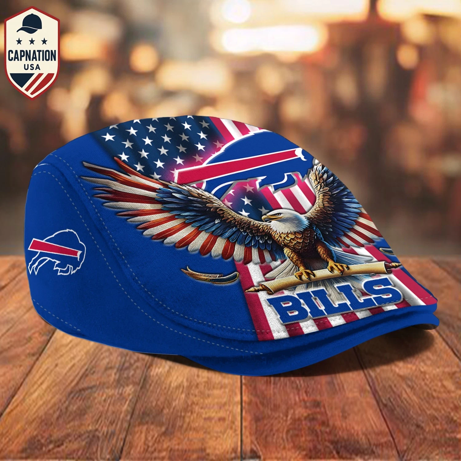 Buffalo-Bills Jeff Cap Personalized Name football Jeff Cap Driving Cap Golf Cap