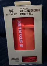 NEW Stanley All Day 40 OZ Quencher Carry All Hot Coral w/Strap -  No Cup