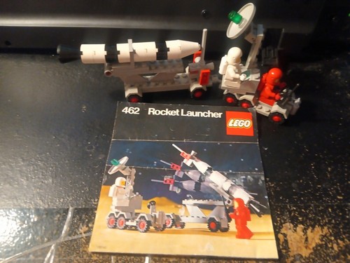 Vintage Rocket Launcher 462 Classic Space Lego 1979 Red White Minifig Spaceman - Picture 1 of 4
