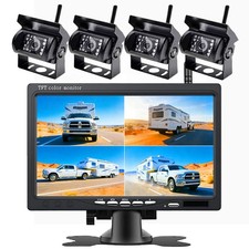HD 1080P Wireless Backup Camera Kit with 7" Screen  AI BSD for SUV Van Camper