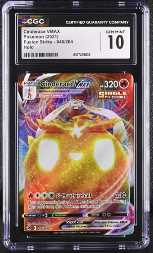 Cinderace VMAX graded CGC 10 for sale on eBay