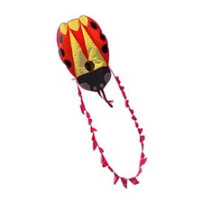 Lady Bird Kite Outdoor Toys Tear Resistant Portable Animal Shaped Kite for Beach