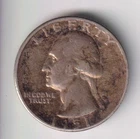 1951-P WASHINGTON QUARTER 25¢ PHILADELPHIA MINT 90% SILVER COIN UNITED STATES