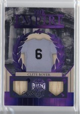 2025 Leaf A Bronx Legacy The Empire Purple Spectrum Holofoil /25 Clete Boyer s5j