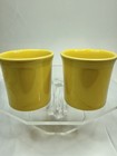 2 FIESTAWARE SUNFLOWER Yellow Tapered O Ring MUG Coffee 12oz Fiesta Ware HLC USA — photo 7