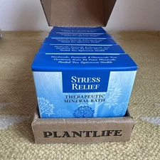 Plantlife Therapeutic Mineral Bath “Stress Relief” Package Of 6
