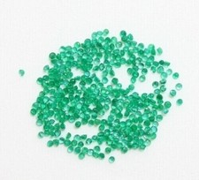 3.00 MM Round Cut Cubic Zirconia Loose Gemstone Green Emerald 2 Pis