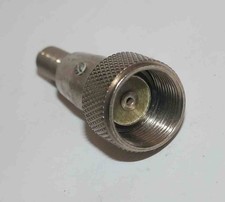 Connecteur microphone ancien mono-contact en métal