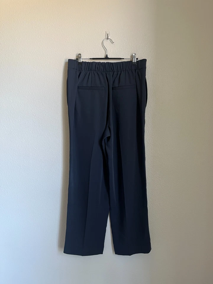 Pantalón para mujer Vince tiro medio cónico en marea oscura (azul marino) talla GRANDE Foto 3 de 4