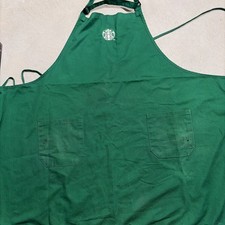 Official Starbucks Coffee Official Barista Green Apron 2 Front Pockets
