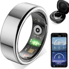 R02 smart Ring, a smart Ring for Women and Men, with a Charging case, Support...