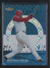 2005 Topps Finest - Ken Griffey Jr #66 Blue X-Fractor /150 MINT