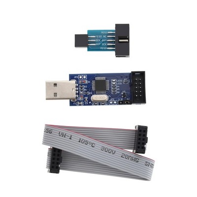 51 AVR USB ISP ASP Microcontroller Programmer Downloader Adapter Cable Set