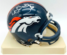Denver Broncos Mark Jackson Vance Johnson Signed Helmet NFL Football Riddell