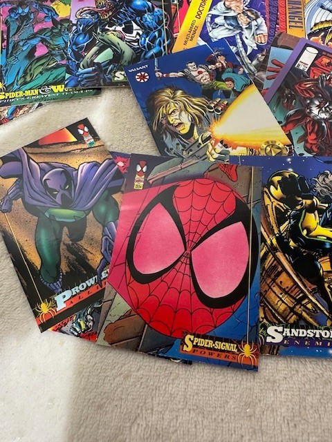 Marvel Trading Card Lot of 31 Spider-Man Villains Heroes 1990s