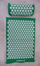 TOMSHOO Acupressure Set Mat Pillow Cushioned Green
