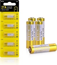 12V 27A A27 Alkaline Battery, V27A LR27A MN27 L828 12V Battery 5-Pack 