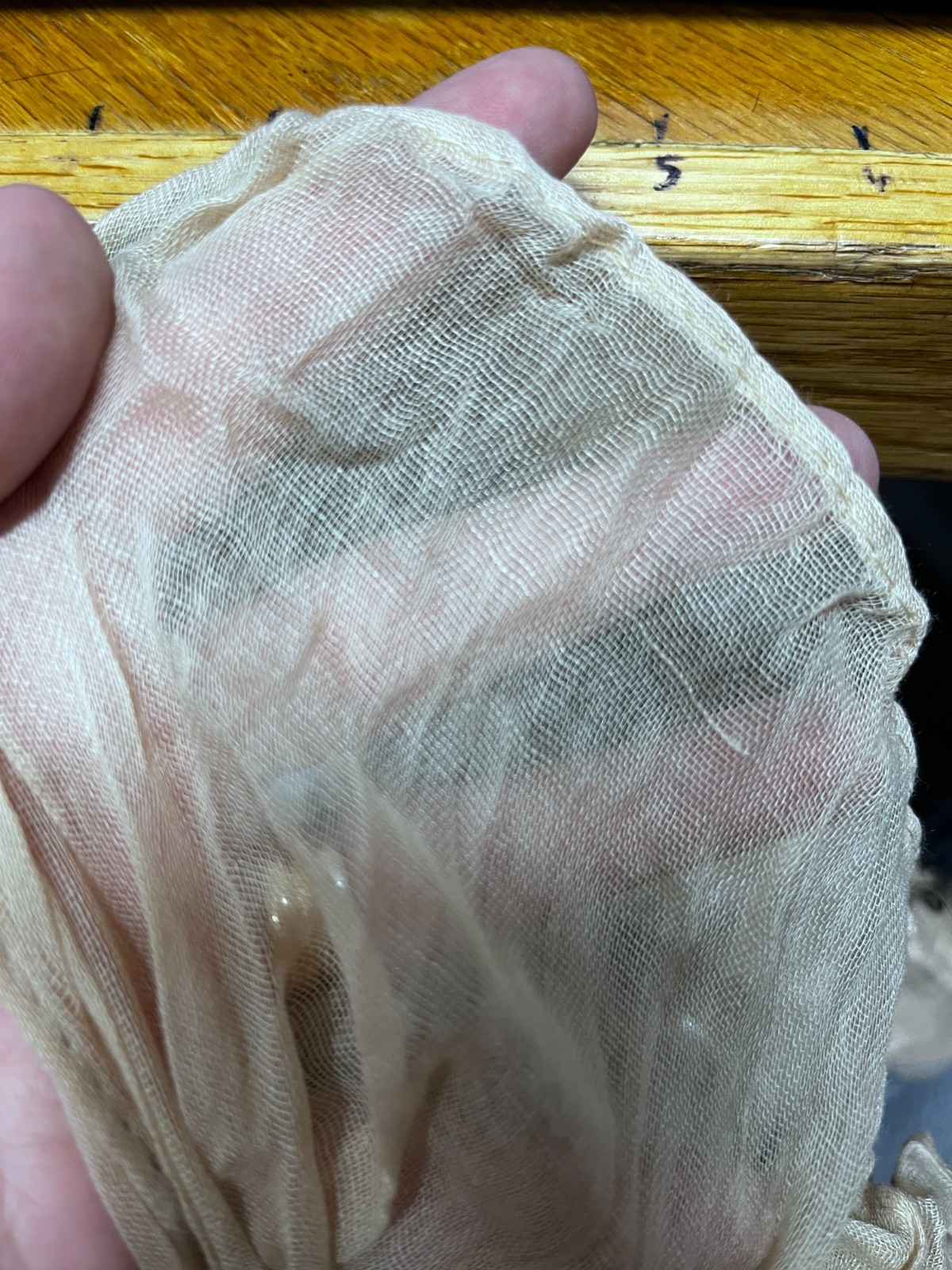 35x157" boho rustic crinkle textured gauze runner wedding beige cream ivory deco