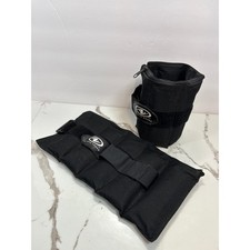 Pair of Athletic Works Adjustable Ankle Wrist Weights Black
