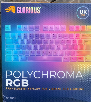 Glorious Polycarbonate - RGB Polychroma UK English RGB Keycaps (GLO-KB-ACC-KC-PC