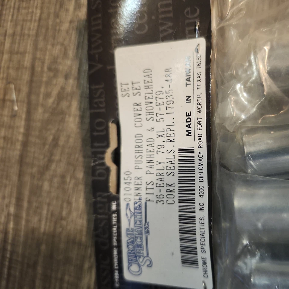 Harley-Davidson Pushrod Tubes - Set of 4 (17935-48B) (OEM) 36 to early 79 - Image 2 of 2