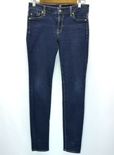 7 For All Mankind The Skinny Dark Wash Indigo Legging Jeans Size 28