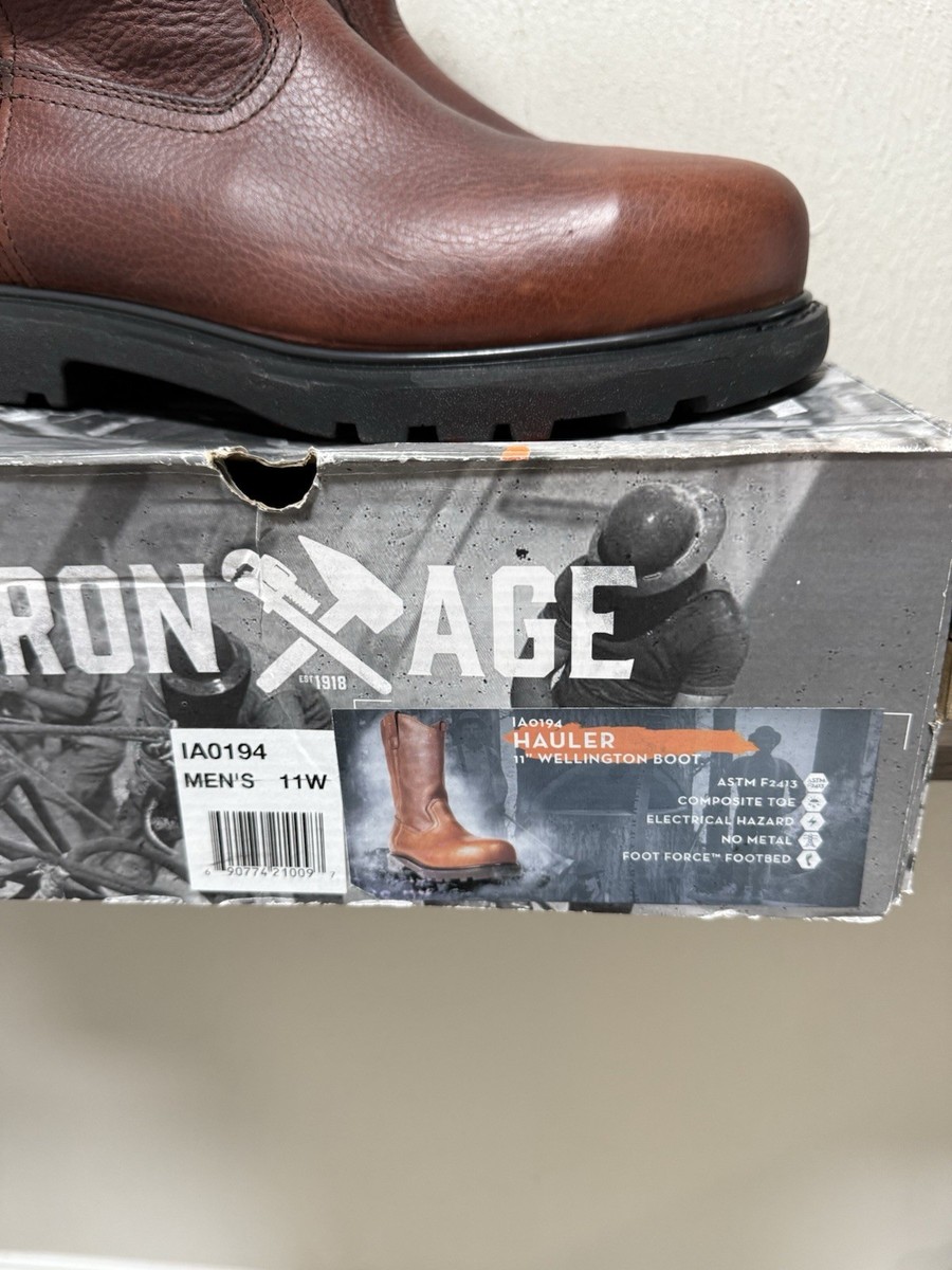 Iron Age Boots Men's Hauler Brown 11