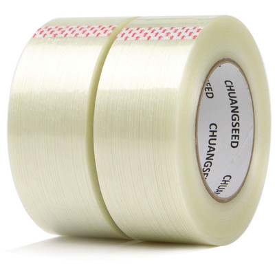 2-Pack Mono Filament Strapping Tape 6.2Mil X 2Inch X 30Yds Commodity Grade Heavy