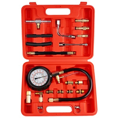 #ad #ad Fuel Pressure Tester Kit 0 140PSI for Gasoline Cars Trucks Motorcycles RVs $28.32