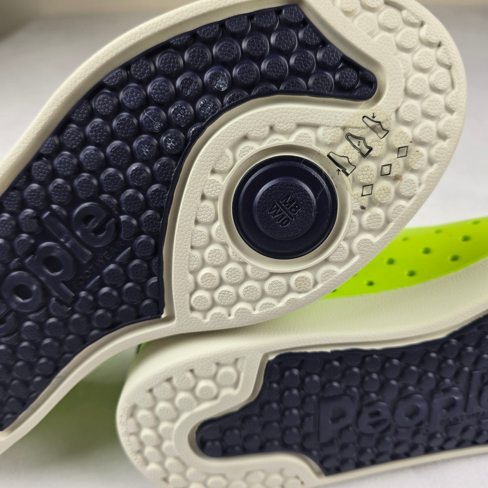 People Shoes Water Shoes Neon Yellow Rubber Slip On Casual Size M8 W10